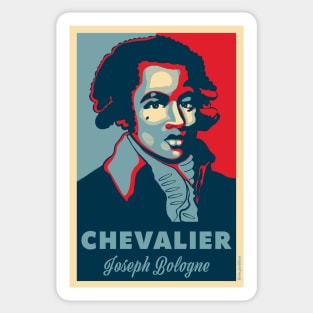 Chevalier Joseph Bologne in the style of Hope poster Sticker